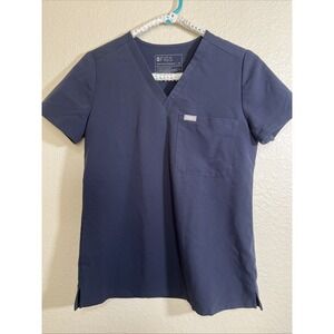 FIGS Catarina One-Pocket Scrub Top  Gray Women's XS FW1000
